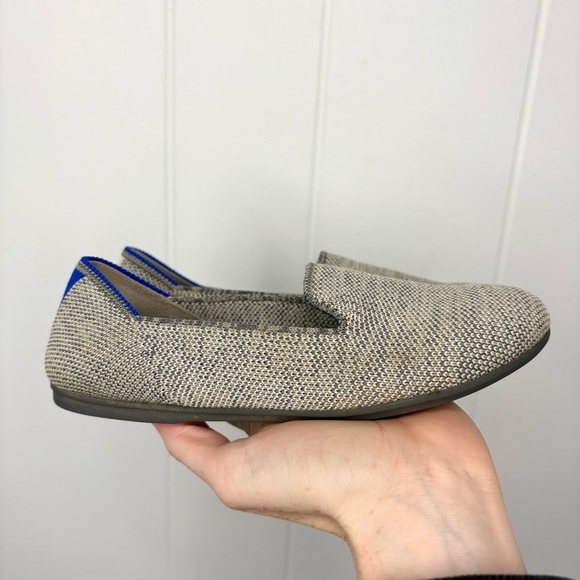 Rothy's The Kids Loafer in Metallic Silver Gray Washable Outdoor Kid’s Size 13 - Picture 2 of 7